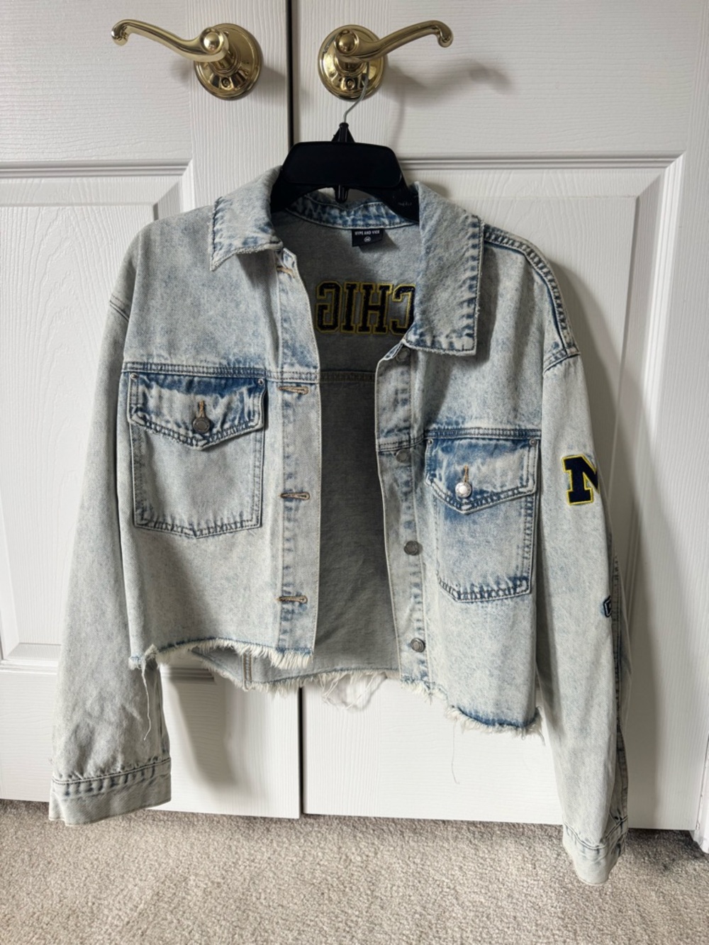 University of Michigan Hype & Vice Jean Jacket - Picture 5 of 7